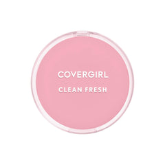 COVERGIRL powder compact front view showing sleek packaging and travel-ready design