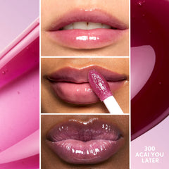 COVERGIRL gloss texture close-up highlighting lightweight non-sticky shine benefit