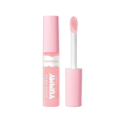 COVERGIRL gloss front view showing tube and shade, offers glossy finish