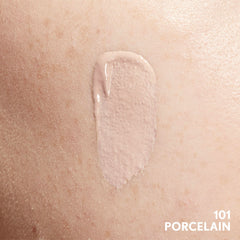COVERGIRL porcelain shade dispensed on skin showing true color payoff