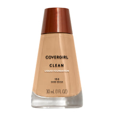 COVERGIRL front view of bottle showing packaging and clean design benefit