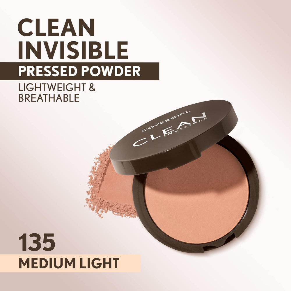 COVERGIRL compact open with mirror and puff for quick touch-up convenience