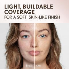 COVERGIRL concealer texture swatch on hand demonstrating hydrating creamy blendability