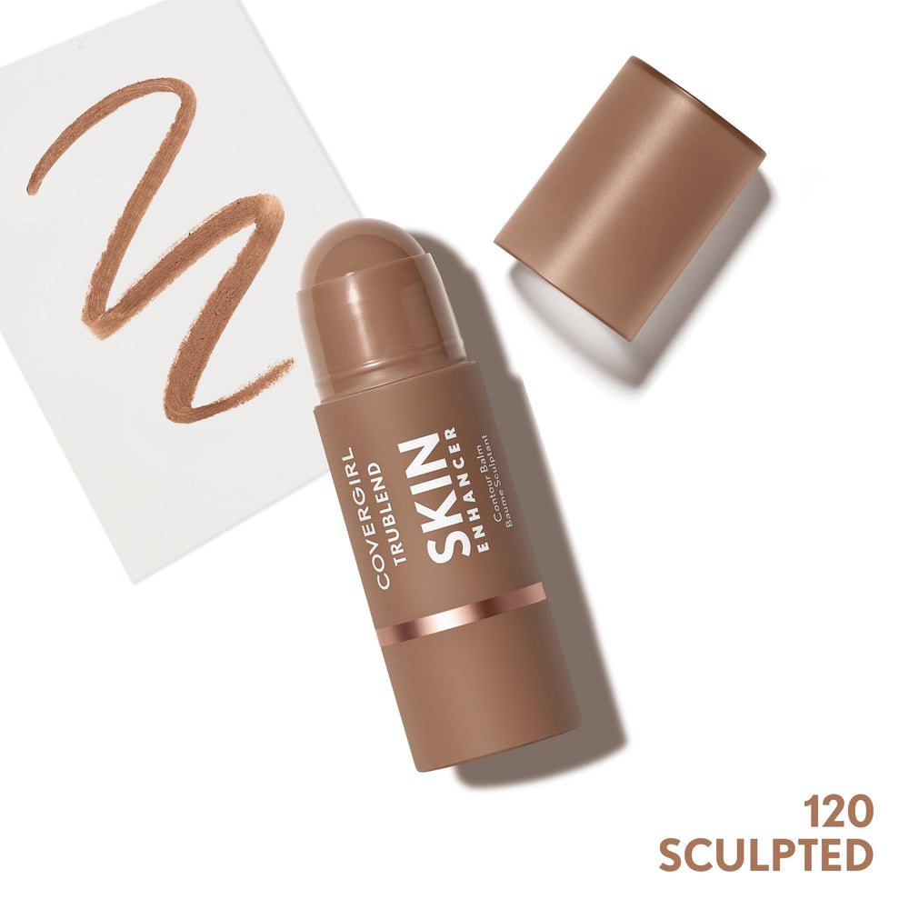 COVERGIRL contour stick opened with twist-up mechanism highlighting mess-free application
