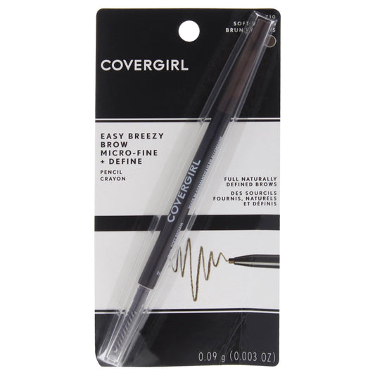 COVERGIRL pencil front view showing slim retractable tip for precise shaping