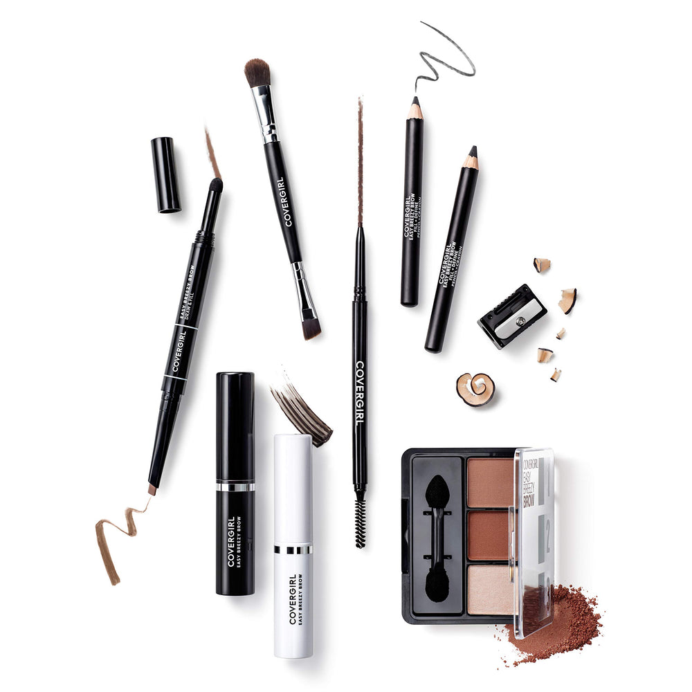 COVERGIRL application lifestyle shot demonstrating quick everyday brow grooming
