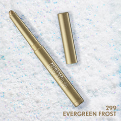CoverGirl evergreen frost next to a ruler showing compact travel-friendly size