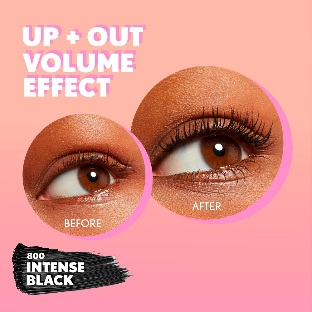 COVERGIRL application on model illustrating curl, lift and fan for natural enhancement