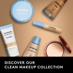 COVERGIRL foundation next to coin showing compact size and travel convenience