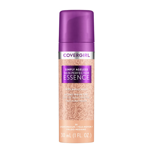 COVERGIRL front packaging showing shade 30 Light-Medium and benefits
