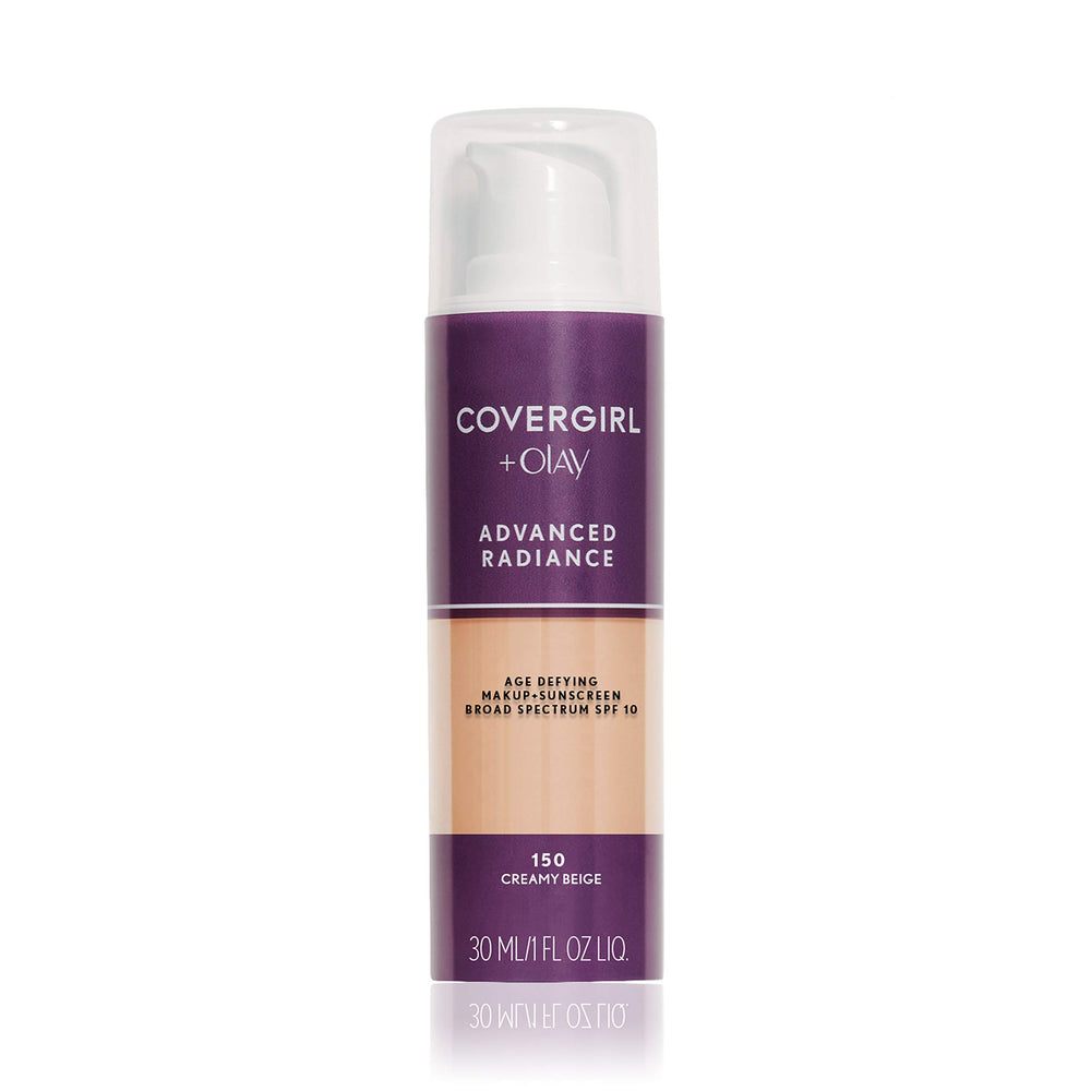 COVERGIRL front packaging showing 1 oz bottle and label, clear product benefit