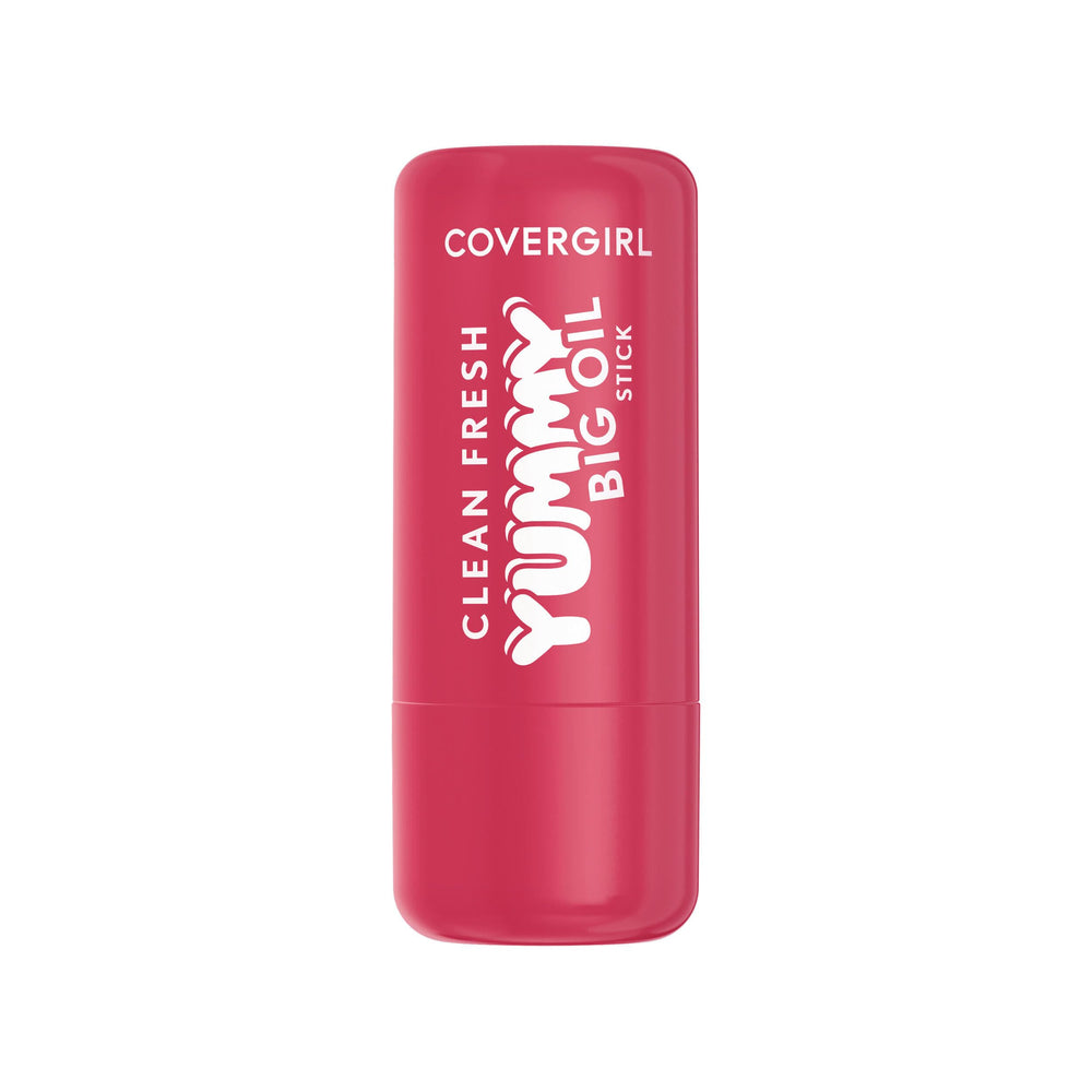 COVERGIRL size scale next to coin illustrating compact travel-friendly design benefit
