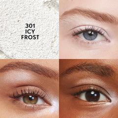 COVERGIRL Icy Frost swatch on skin showing creamy shimmer and blendable finish