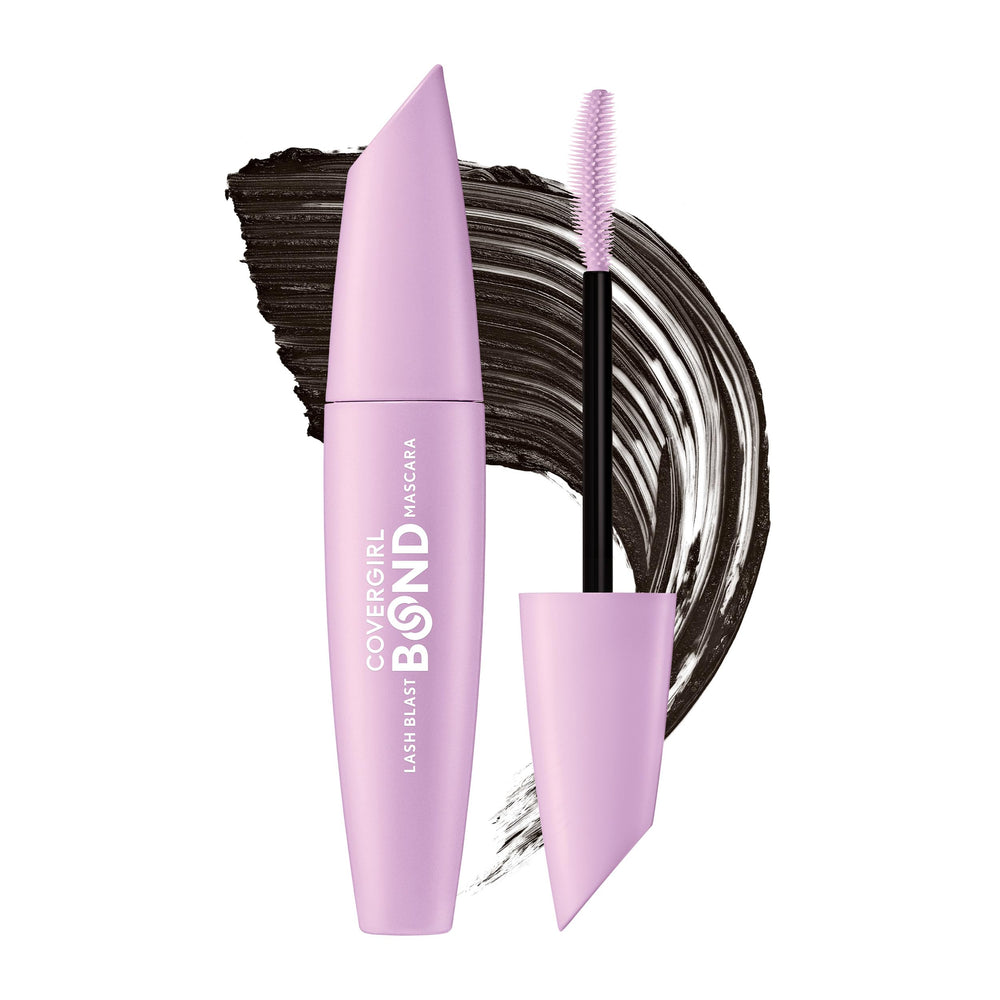 COVERGIRL front packaging showing tube and brown shade benefit volume