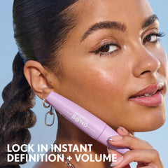 COVERGIRL mascara being applied to eye showing real-use benefit: defined lifted lashes
