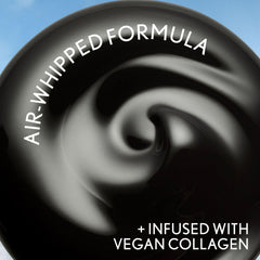 CoverGirl ingredients label showing vegan collagen and vitamin B5 benefits