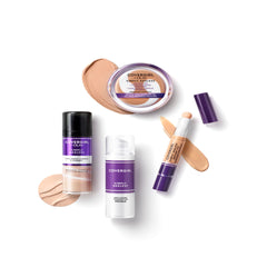 COVERGIRL lifestyle makeup bag scene showing travel-ready formula and daily convenience