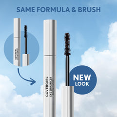 COVERGIRL mascara on lashes showing added volume and visible lift benefit