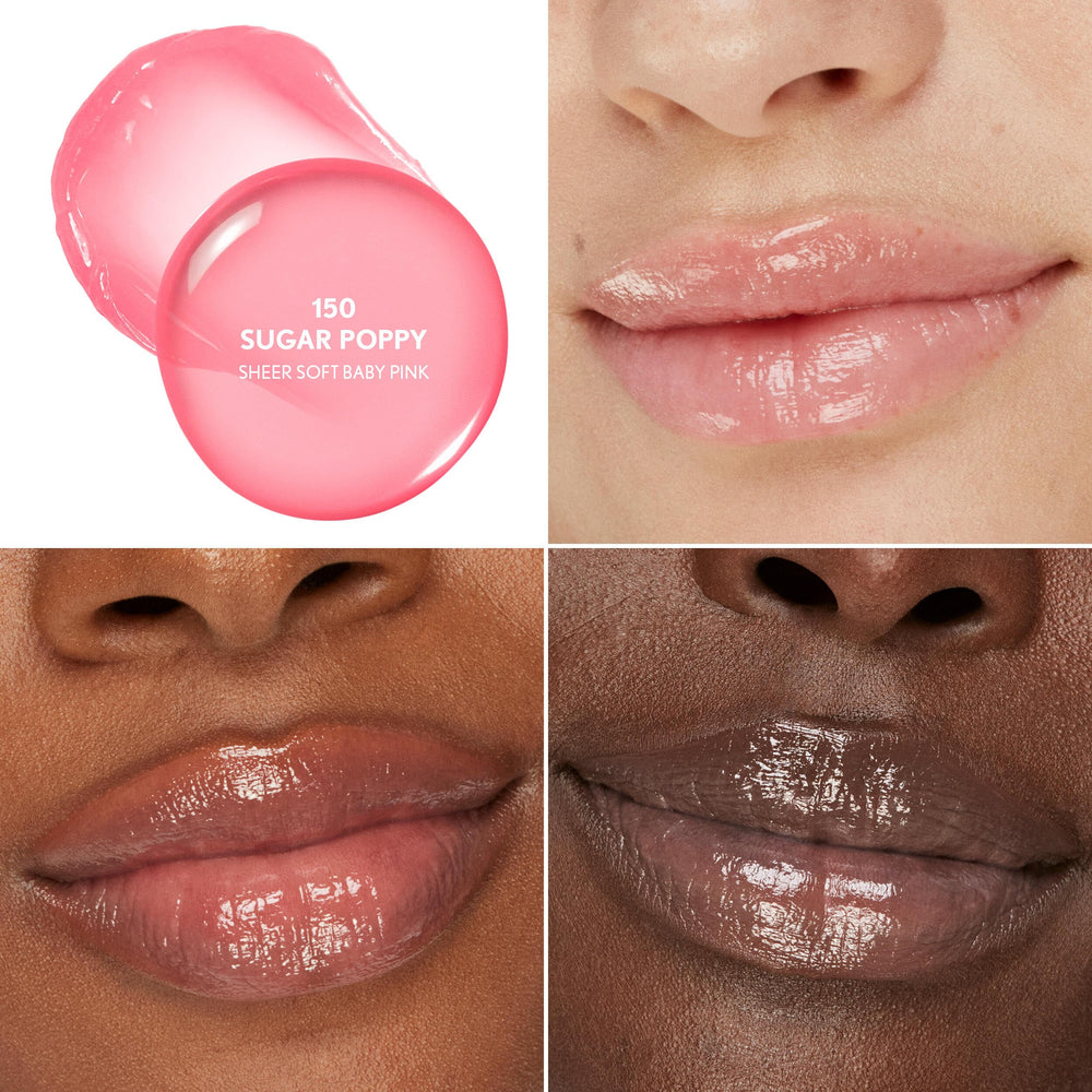 COVERGIRL open stick texture melting slightly to show smooth oil finish and glide