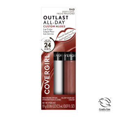 COVERGIRL product scale and contents beside ruler, size and portability benefit