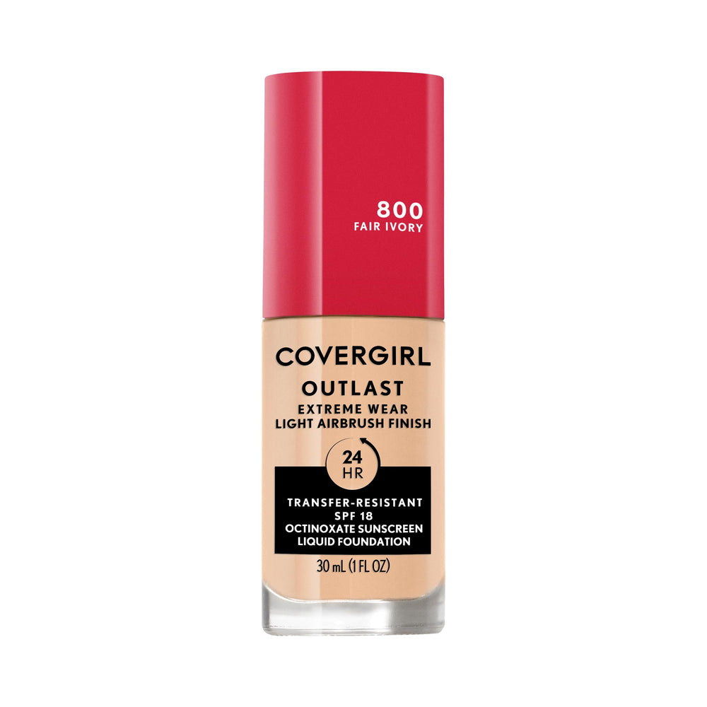 COVERGIRL front packaging showing Fair Ivory shade and benefits