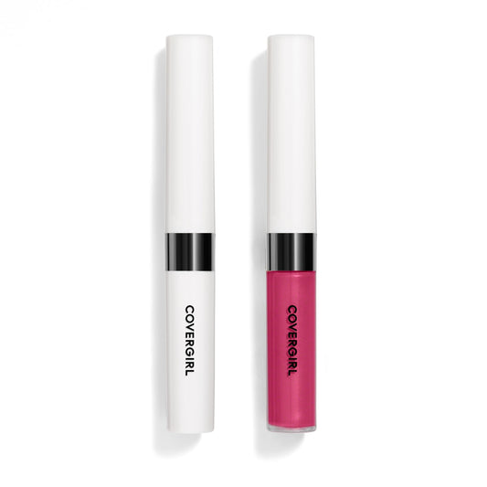COVERGIRL Outlast front packaging showing vibrant fuchsia color and compact design