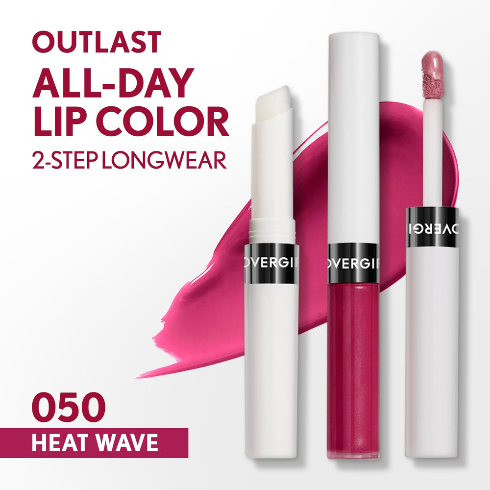COVERGIRL open duo view showing color tube and clear topcoat for easy application benefit