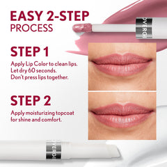 COVERGIRL Outlast Jazzberry tube in hand showing compact travel size