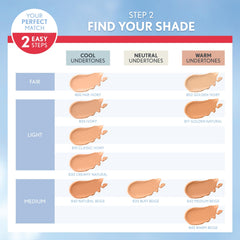 COVERGIRL shade range lineup demonstrating variety and match-finding ease