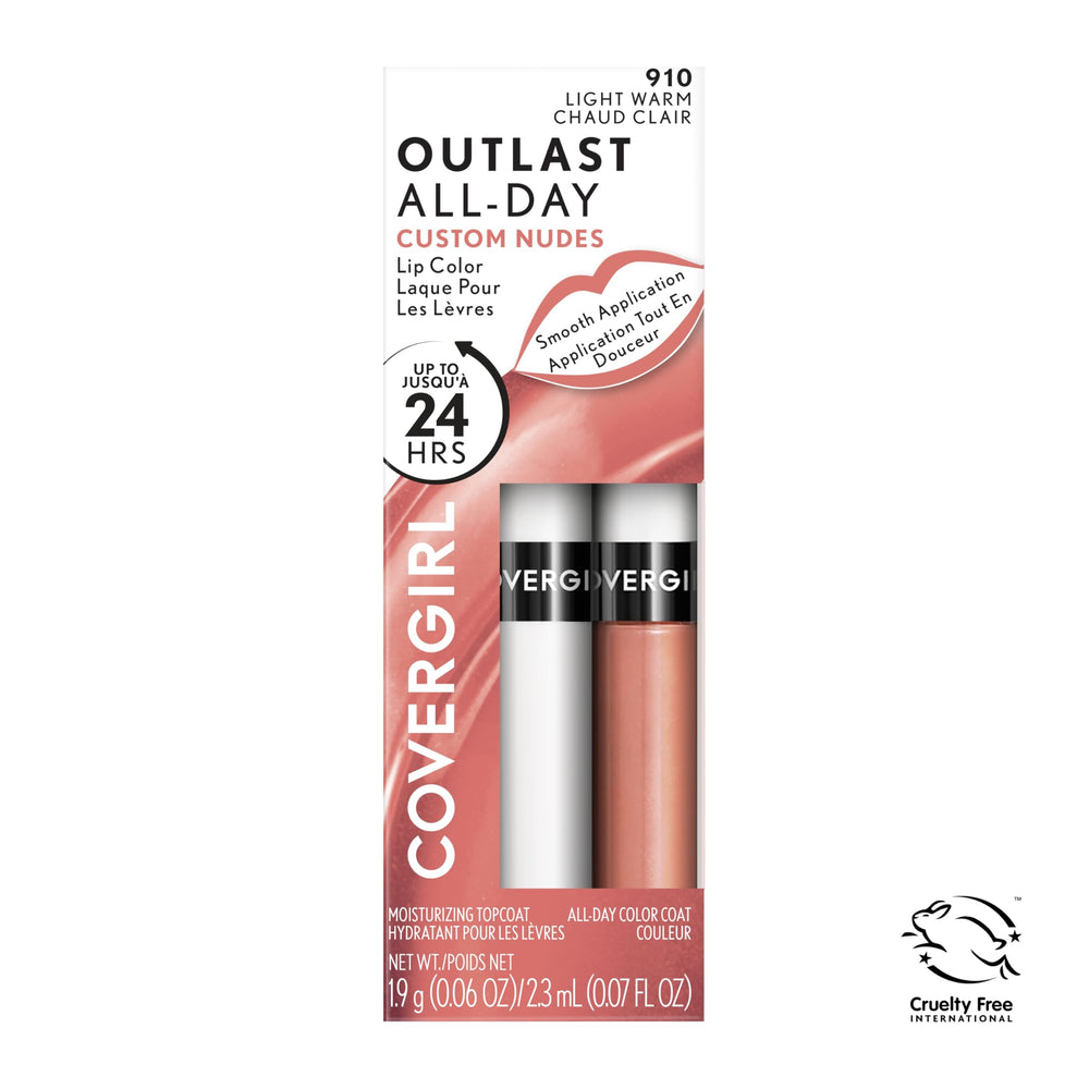 COVERGIRL product next to coin showing compact travel-friendly size