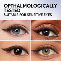 COVERGIRL texture swatch on skin showing rich shimmering brown payoff for one-stroke coverage