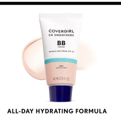 COVERGIRL close up of SPF 21 label indicating sun protection benefit