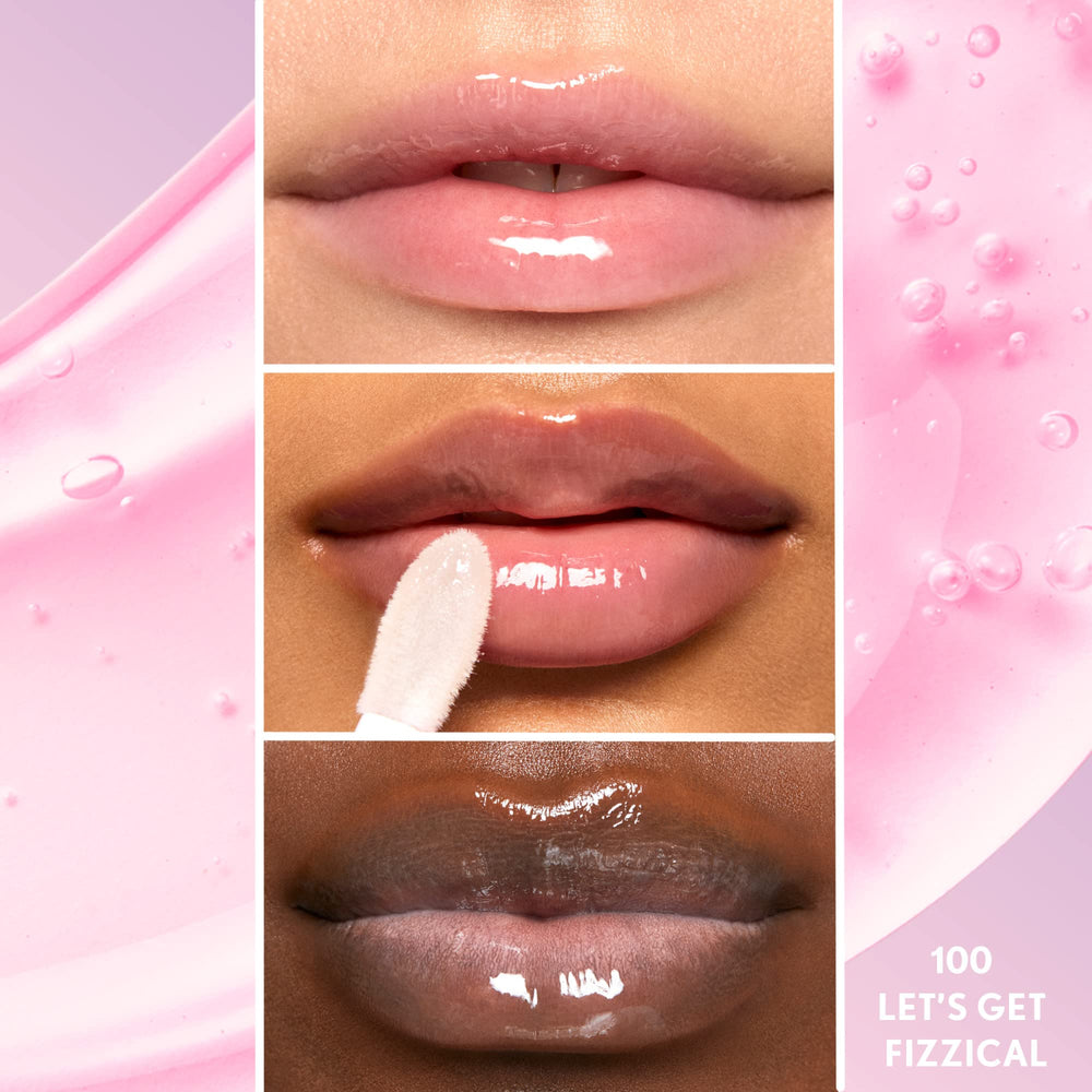 COVERGIRL gloss texture close-up highlighting lightweight hydrating shine