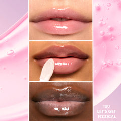 COVERGIRL gloss texture close-up highlighting lightweight hydrating shine