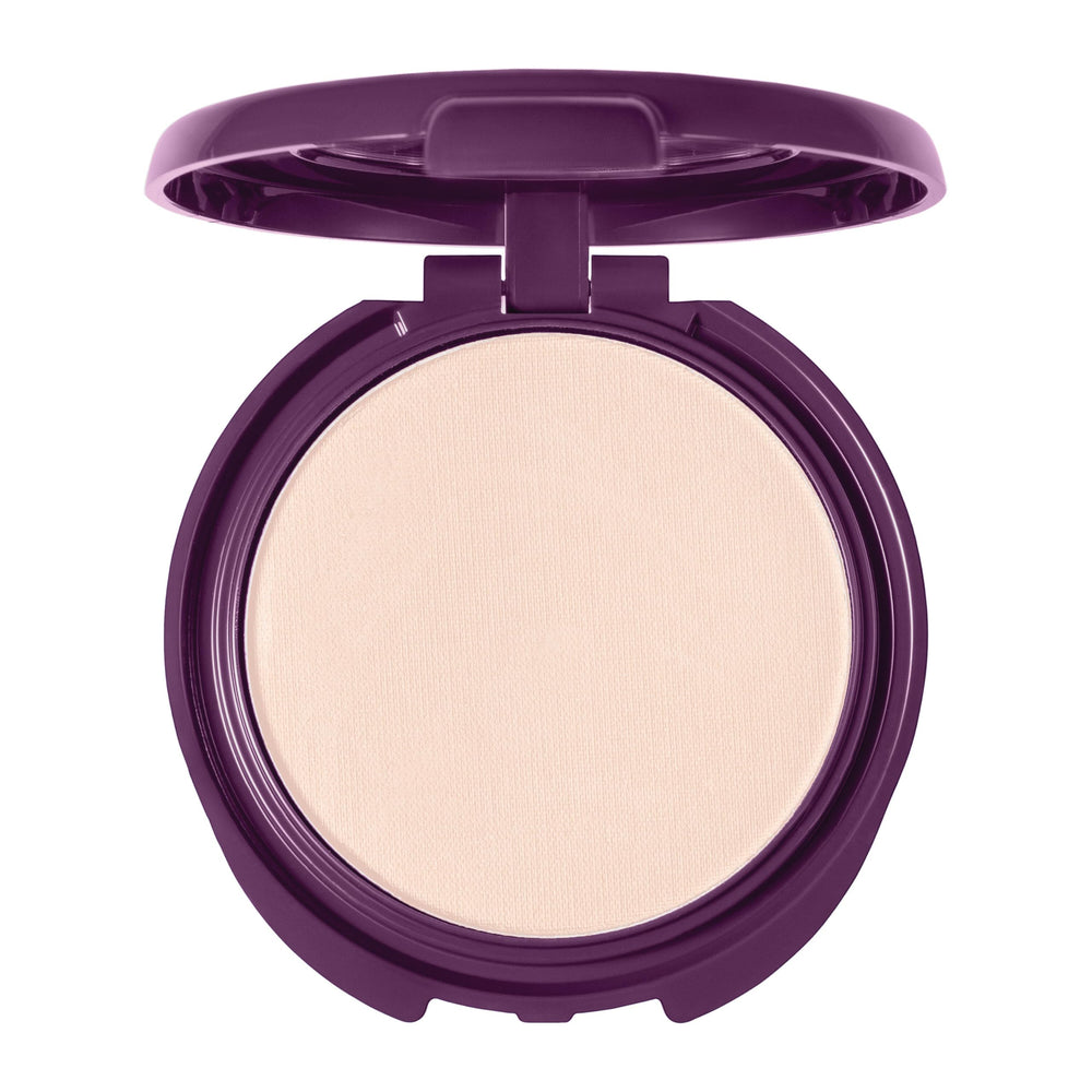 COVERGIRL close-up texture of pressed powder highlighting silky smooth finish benefit
