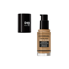 COVERGIRL foundation texture close-up highlighting smooth matte finish benefit