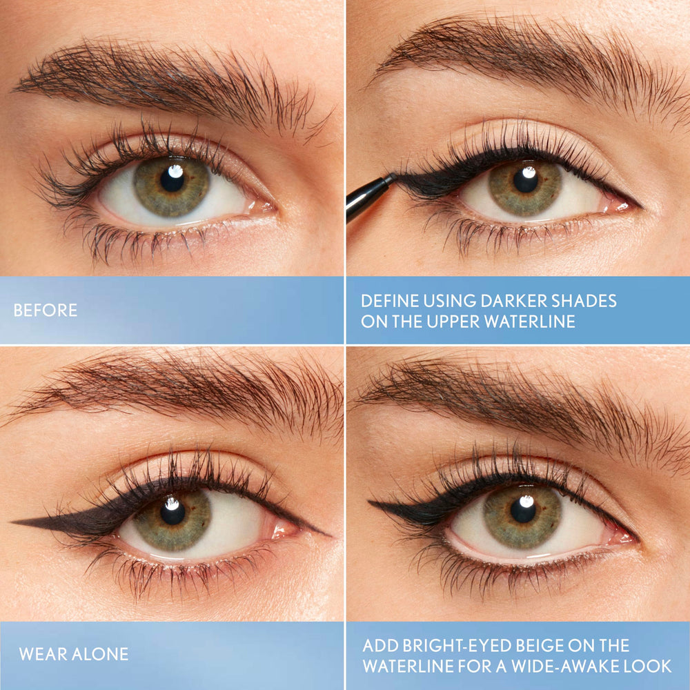 COVERGIRL tightline application close-up highlighting natural brightening