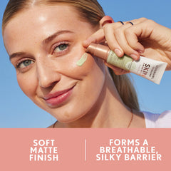 CoverGirl TruBlend Cashmere Calm dispense showing primer drop ready to smooth skin and prep makeup
