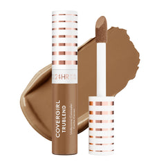 COVERGIRL front packaging showing product and shade D100; clear shade ID benefit