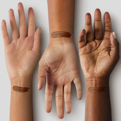 COVERGIRL swatch of Deep Bronze on arm demonstrating true shade and undertone match
