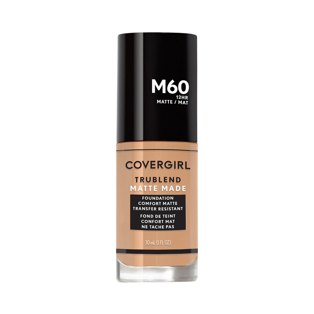 COVERGIRL front packaging showing matte foundation and shade label, clear product ID and benefit