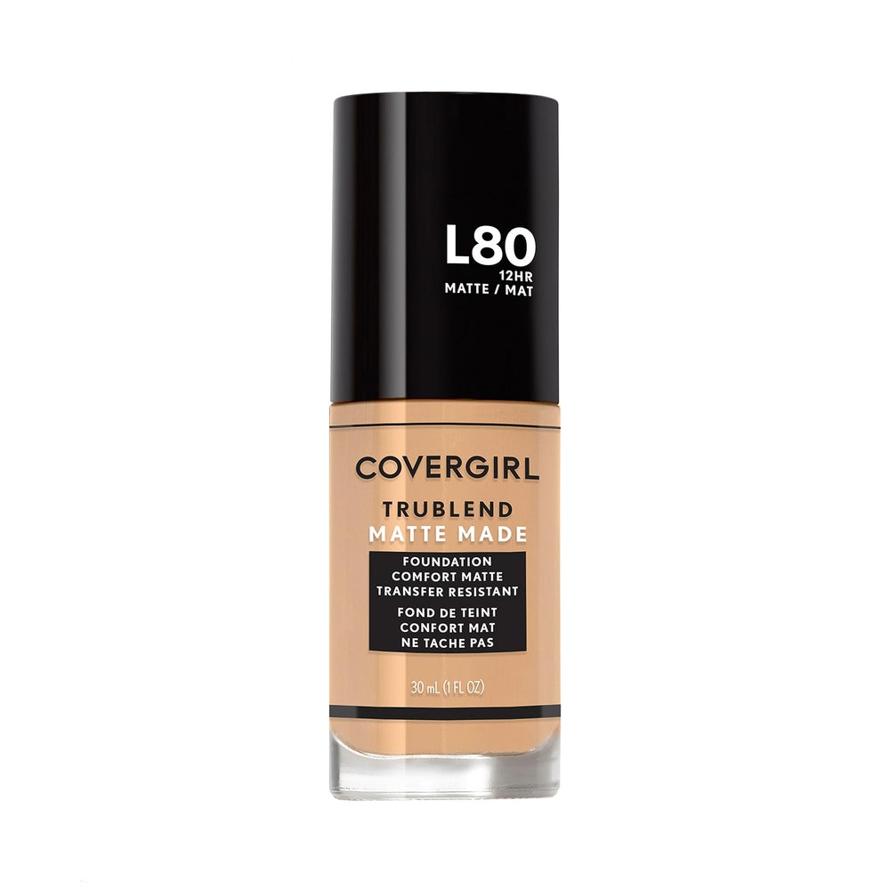 COVERGIRL front packaging showcasing foundation and shade label for easy selection