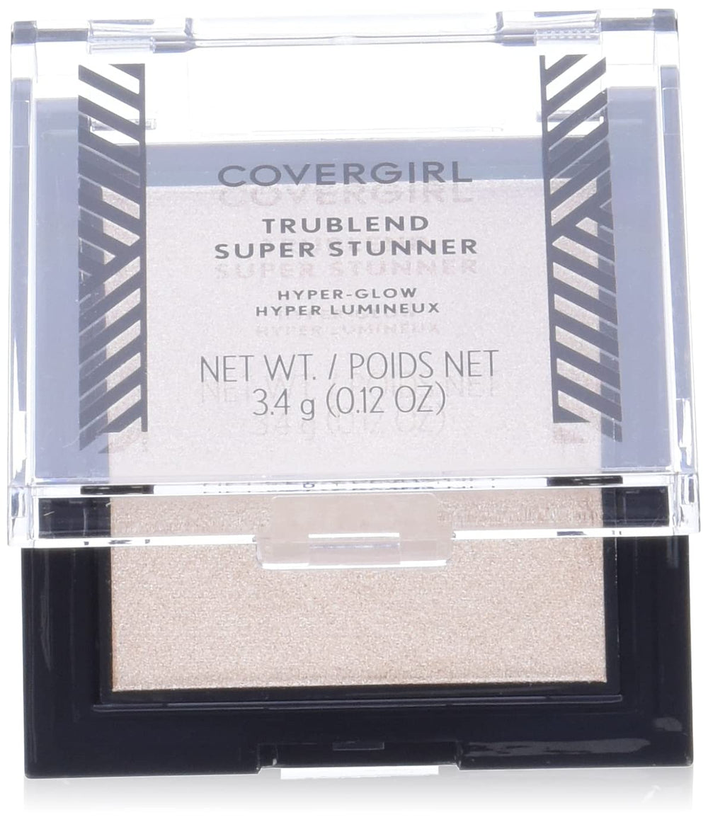 COVERGIRL front compact showing Pearl Crush highlighter and brand name for radiant finish