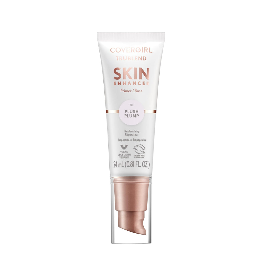 COVERGIRL plush plump front tube showing product branding and size