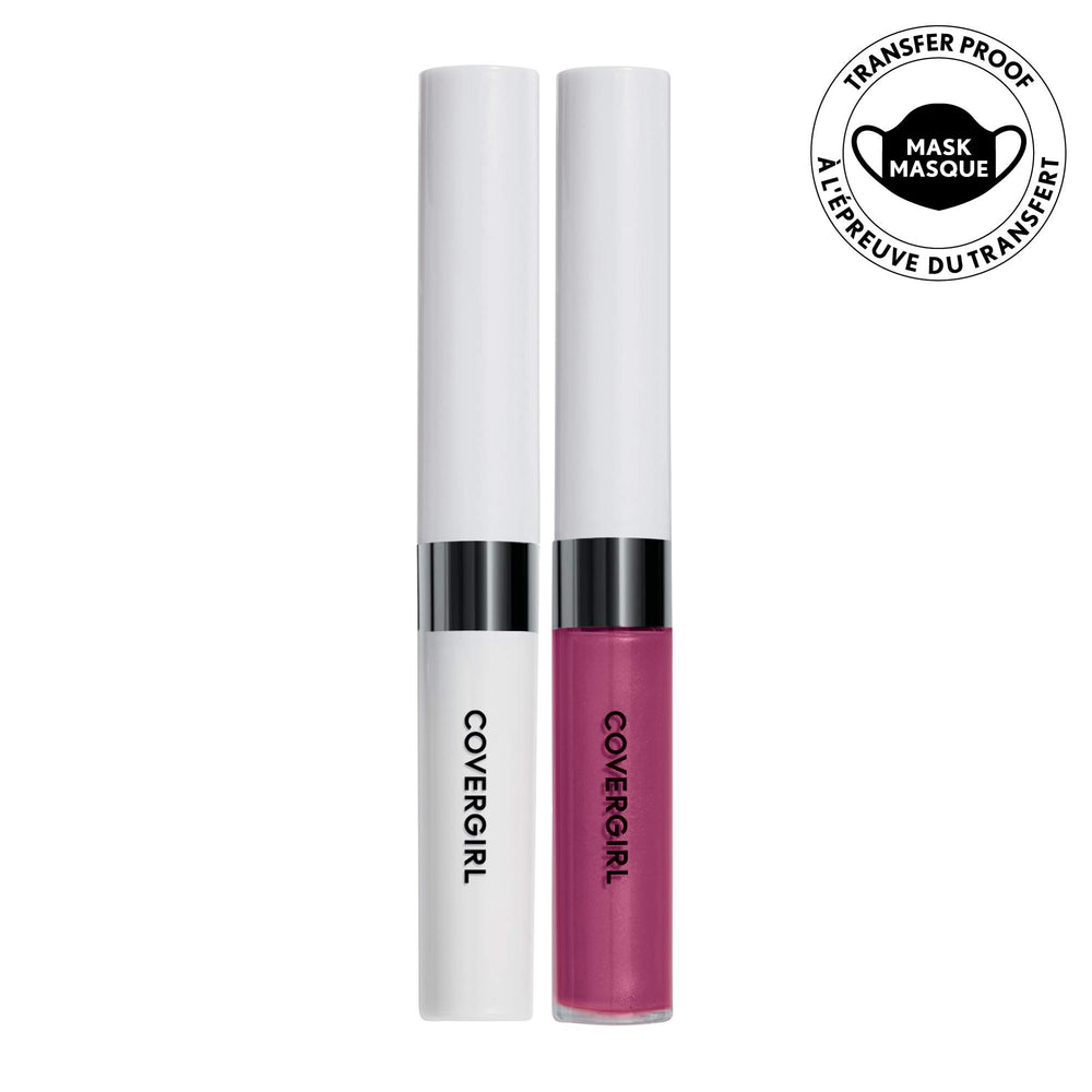 COVERGIRL open duo with color and topcoat displayed for application clarity