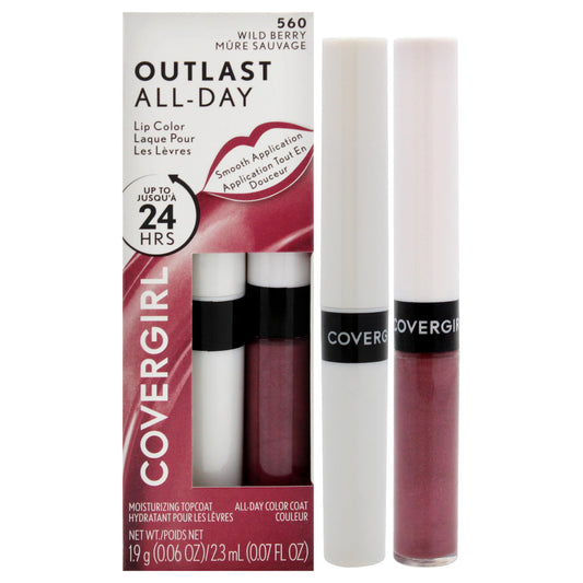 COVERGIRL Wild Berry front-angle showing full packaging and shade benefit