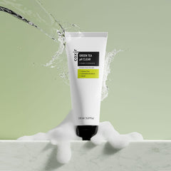 coxir green tea and centella ingredient focus, emphasizes soothing antioxidant benefit