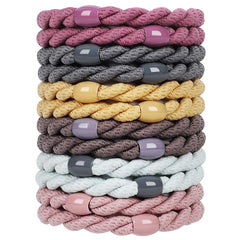 Cozeasy front packaging showing multicolor hair ties and bead accents for easy selection