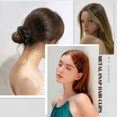 Cptots clips secured in fine hair, showing gentle hold without creasing benefit
