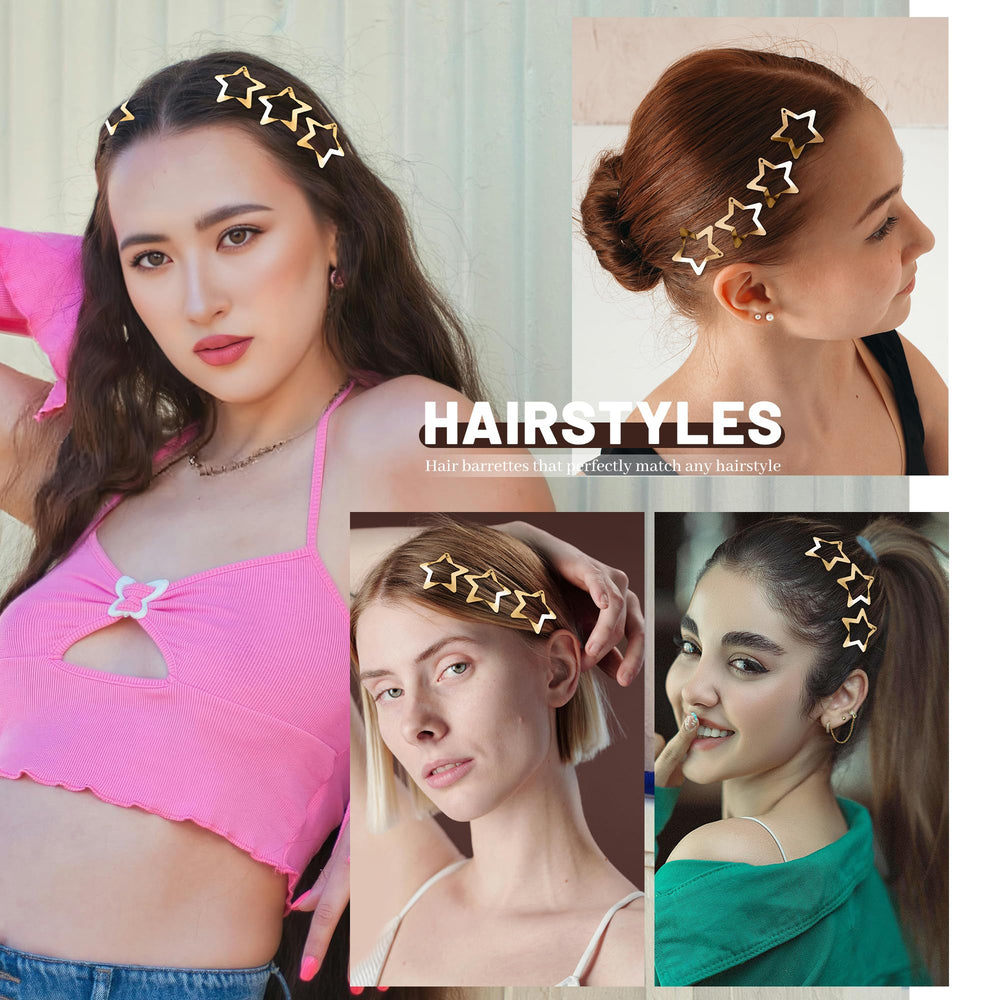 Cptots star clips in party hairstyle showing coordinated, festive sparkle